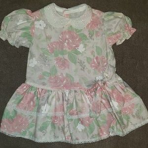 VINTAGE ROANNA PINK FLOWER DRESS